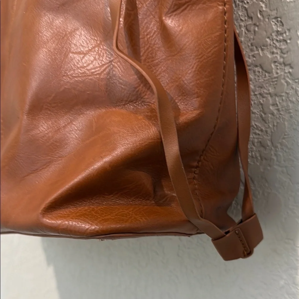 Elegant Brown Leather Tote Bag by Montana West